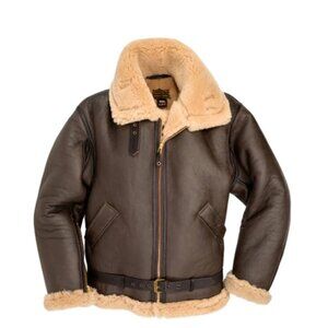 R.A.F Sheepskin Bomber Jacket Z2109 NWOT